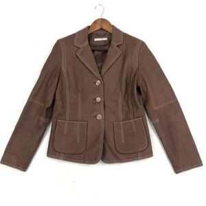 Cabo leather blazer jacket